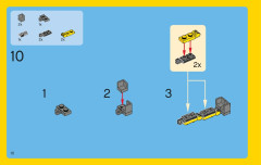 LEGO 31005 instructions page 10 – build guide