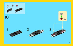 LEGO 31006 instructions page 9 – build guide