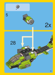 LEGO 31007 instructions page 43 – build guide