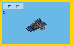 LEGO 31008 instructions page 8 – build guide