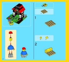 LEGO 31010 instructions page 2 – build guide