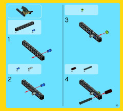 LEGO 31010 instructions page 33 – build guide