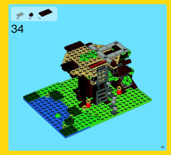 LEGO 31010 instructions page 45 – build guide
