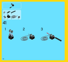LEGO 31010 instructions page 64 – build guide