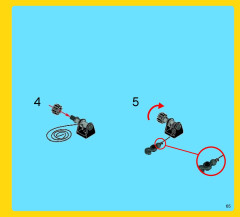 LEGO 31010 instructions page 65 – build guide