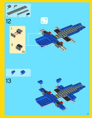 LEGO 31011 instructions page 9 – build guide