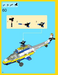 LEGO 31011 instructions page 60 – build guide