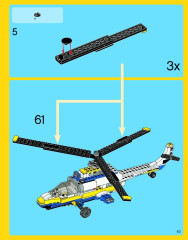 LEGO 31011 instructions page 63 – build guide