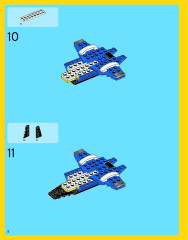 LEGO 31011 instructions page 8 – build guide