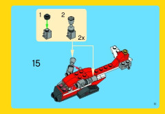 LEGO 31013 instructions page 11 – build guide