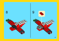 LEGO 31013 instructions page 21 – build guide