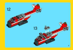 LEGO 31013 instructions page 9 – build guide