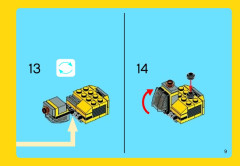 LEGO 31014 instructions page 9 – build guide