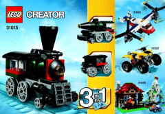 LEGO 31015 instructions page 1 – build guide