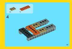 LEGO 31017 instructions page 43 – build guide