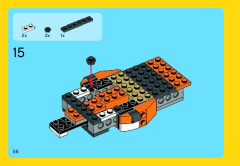 LEGO 31017 instructions page 56 – build guide