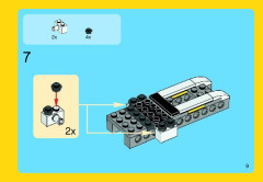 LEGO 31017 instructions page 9 – build guide