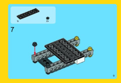 LEGO 31017 instructions page 9 – build guide