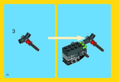 LEGO 31018 instructions page 10 – build guide
