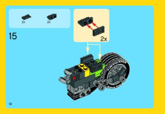 LEGO 31018 instructions page 18 – build guide