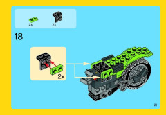 LEGO 31018 instructions page 21 – build guide
