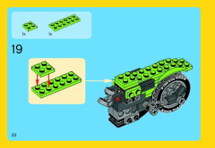 LEGO 31018 instructions page 22 – build guide