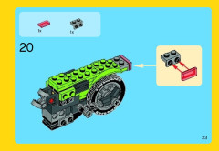 LEGO 31018 instructions page 23 – build guide