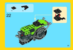 LEGO 31018 instructions page 25 – build guide