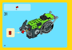 LEGO 31018 instructions page 38 – build guide