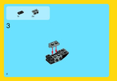 LEGO 31018 instructions page 4 – build guide