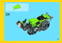 LEGO 31018 instructions page 43 – build guide