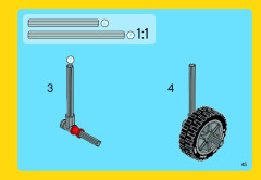LEGO 31018 instructions page 45 – build guide