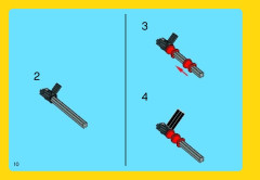 LEGO 31018 instructions page 10 – build guide