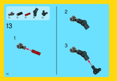 LEGO 31018 instructions page 14 – build guide