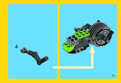 LEGO 31018 instructions page 15 – build guide
