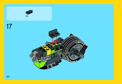 LEGO 31018 instructions page 20 – build guide