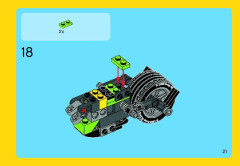 LEGO 31018 instructions page 21 – build guide