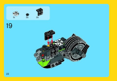 LEGO 31018 instructions page 22 – build guide