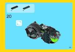 LEGO 31018 instructions page 23 – build guide