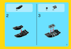 LEGO 31018 instructions page 3 – build guide