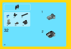 LEGO 31018 instructions page 42 – build guide