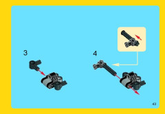 LEGO 31018 instructions page 43 – build guide
