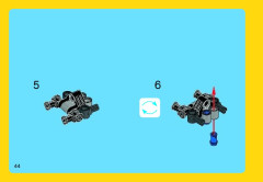 LEGO 31018 instructions page 44 – build guide