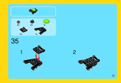 LEGO 31018 instructions page 51 – build guide