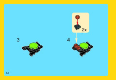 LEGO 31018 instructions page 52 – build guide