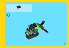 LEGO 31018 instructions page 11 – build guide