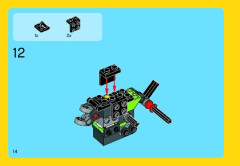 LEGO 31018 instructions page 14 – build guide