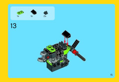 LEGO 31018 instructions page 15 – build guide