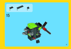 LEGO 31018 instructions page 17 – build guide