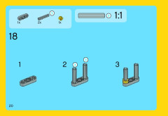 LEGO 31018 instructions page 20 – build guide